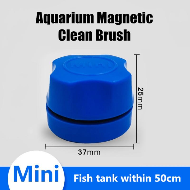 1Pc Dubbelzijdig Spons Reinigingsborstel Multifunctionele Spons Aquarium Magnetische Borstel Aquarium Scrubber Schoonmaak Tool: 1PC Blue 01