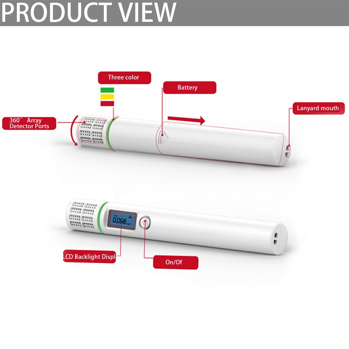 Gas Analyzer Combustible Gas Detector Port Flammable Natural Gas Leak Location Determine Meter Tester Portable Air Test