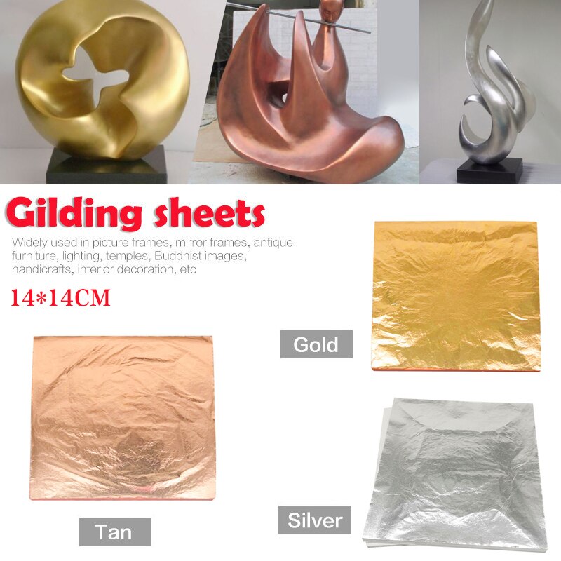 Imitacja złota liść papier miedź aluminium liść złoto arkusze folii rzemiosło artystyczne projekt papier złocenie złoto srebro folia miedziana papiery