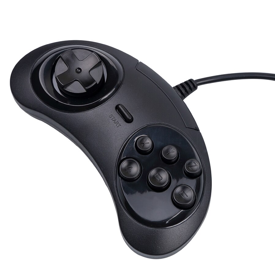 kebidu USB Game Controller Joypad 6 Buttons for SEGA Genesis/MD2 Y1301/ PC USB Classic Wired Gamepad For MAC Mega Drive Newest