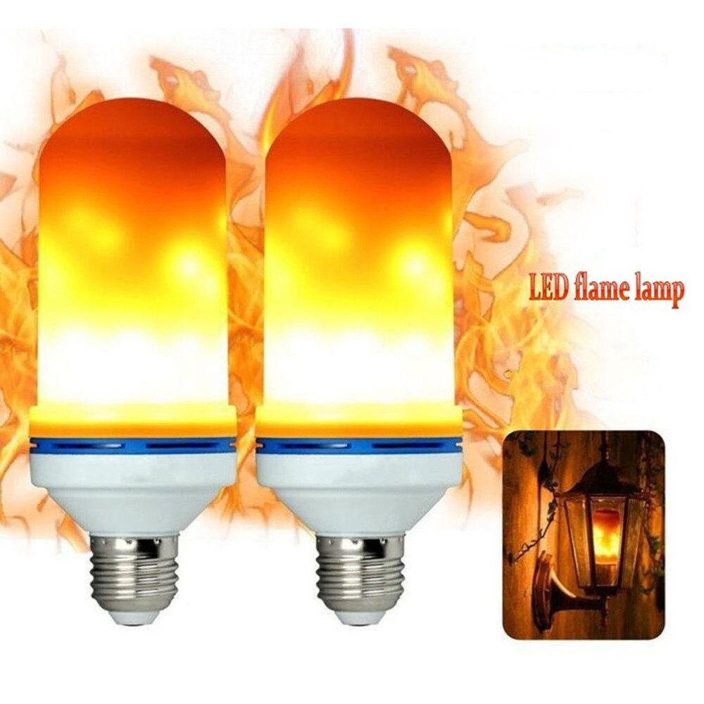 LED Bulbs LED Lamp Fire Flame Effect Lighting 7W Flickering Emulation Flame Light 1400-1600K Flame lamp