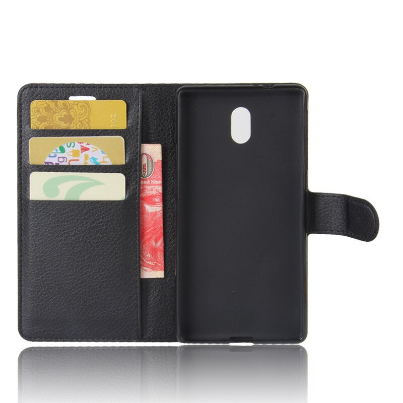 Pour Nokia 3 etui Nokia3 housse 5.0 pouces luxe portefeuille etui de téléphone en cuir synthétique polyuréthane pour Nokia 3 TA-1032 TA-1020 Flip Case couverture arrière