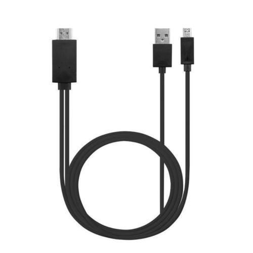 Kuulee Micro USB naar HDMI 1080P HD TV Kabel Adapter voor Android Samsung Telefoons 11PIN: black