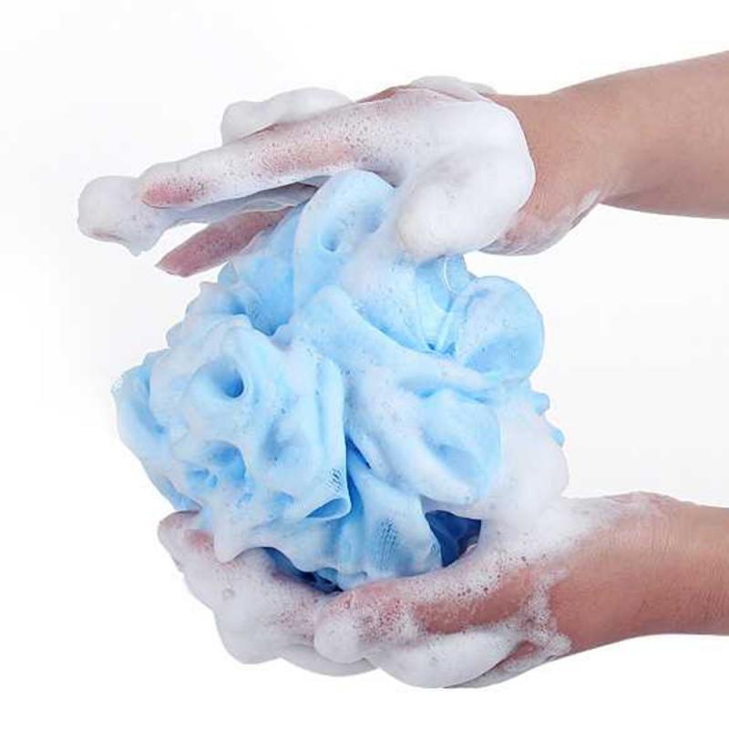 Plain Bath Brush Ball Scrubber Foams Fast Soft Comfortable Mesh Scrubber Body Exfoliation Massage Bathroom Cleaning Accessories