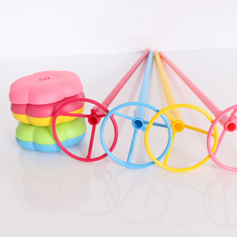1 stk farve fødselsdag ballon stativ stick diy enhjørning fest dekoration latex balloner bord flydende bogstav ballon støtte stang