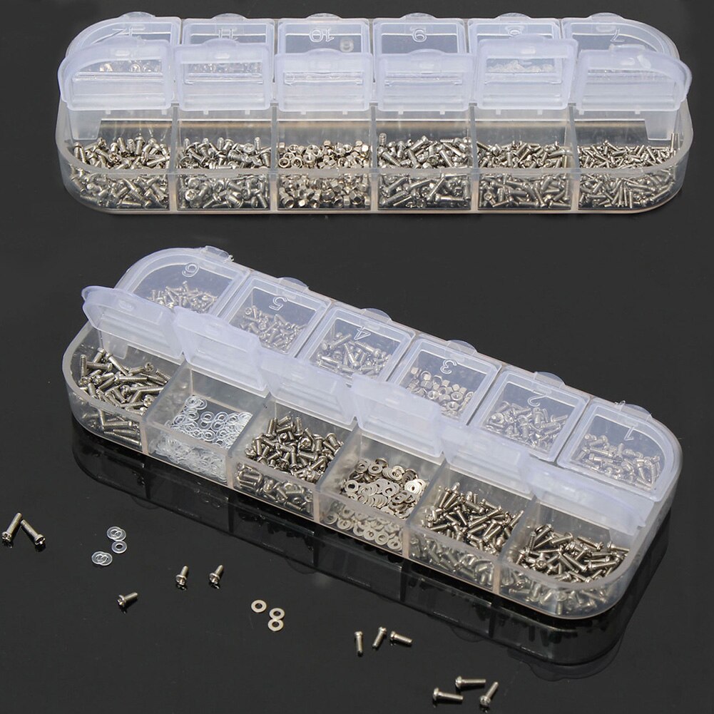 1100Pcs Draagbare Bril Repair Kit Met Schroevendraaier Tweezer Voor Horloge Klok Diverse Zonnebril Rvs Schroeven Tiny