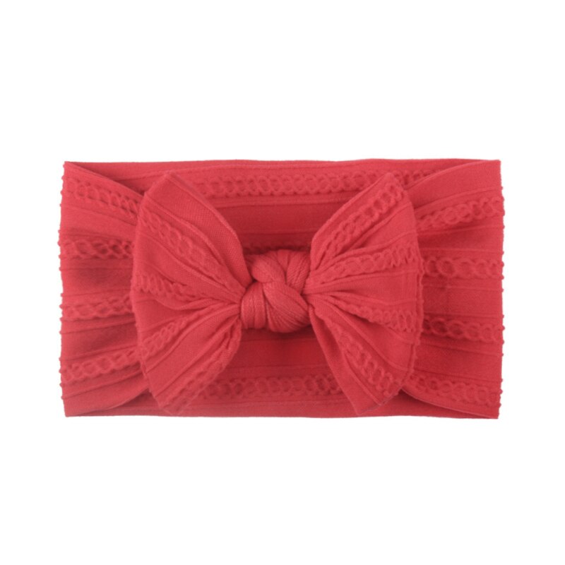 1Pcs Floral Bows Baby Headband Dot Bowknot Hairband Baby Girl Headbands nylon chiffon Kids Hair Band Girls Hair Accessories: 14
