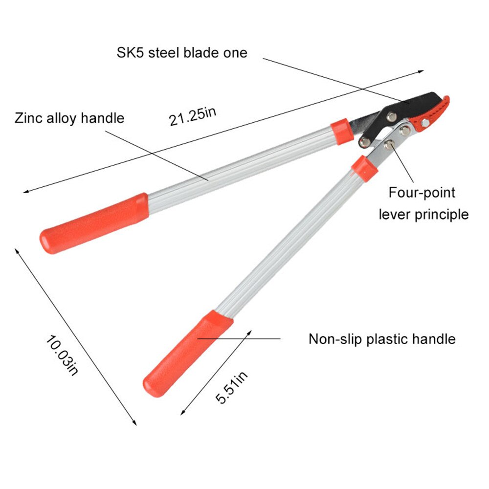 Anti-Slip Portable Pruning Tools Telescopic Tree Ratchet Lopper Pruner Extending Garden Cutter Branch Shear Tools Garden Tools