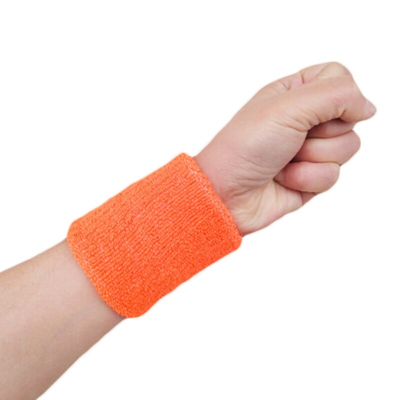 1Pcs Wrist Sweatband Tennis Sport Wristband Brace Support Sweat Band Towel Bracelet Protector 8*10cm Volleyball Gym Wrist: OR