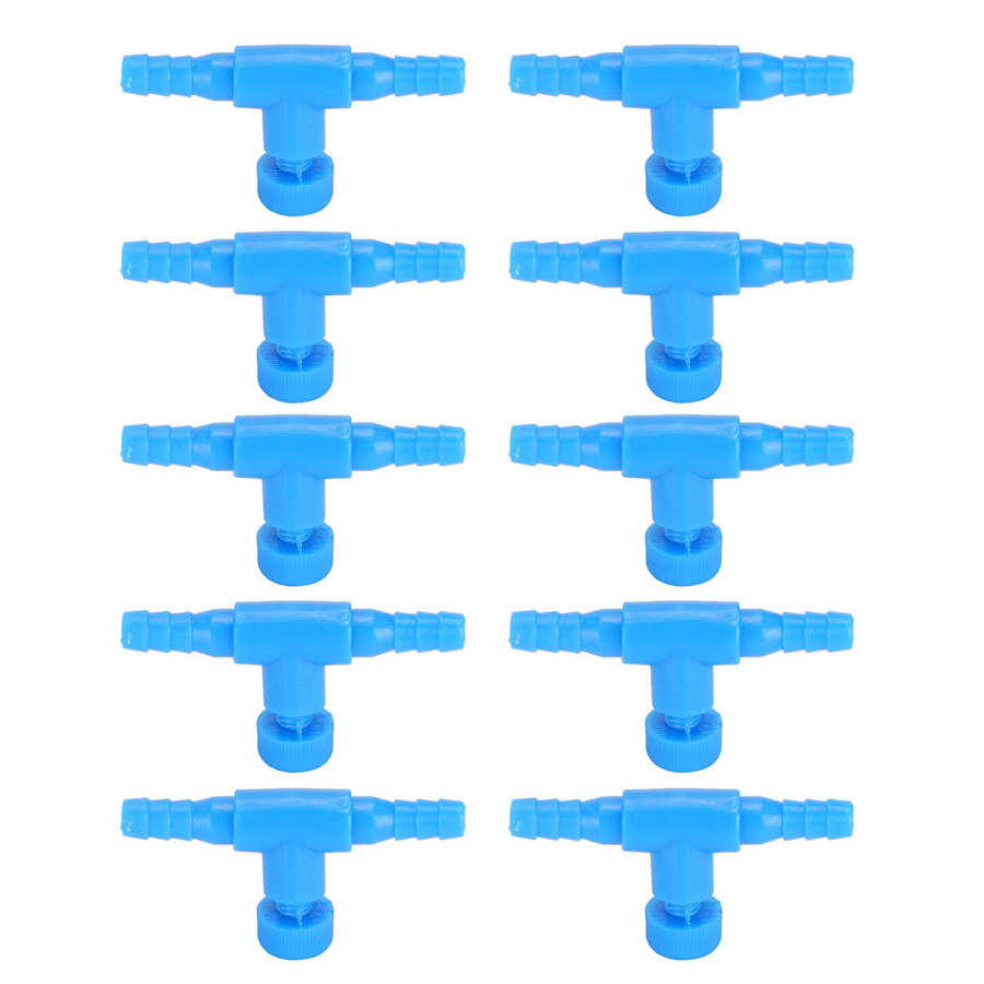 10 stuks/set aquarium luchtklep aquarium t-stuk 3- weg pomp luchtslang luchtvolume regelklep voor 0.2in slangen