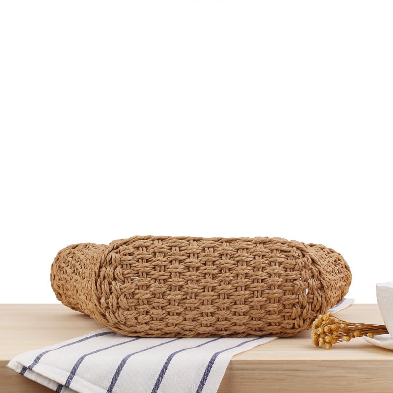 Handgemaakte dames handtas bohemian holle strozak geweven zomer strandtassen dames mesh tas net tas mand tas