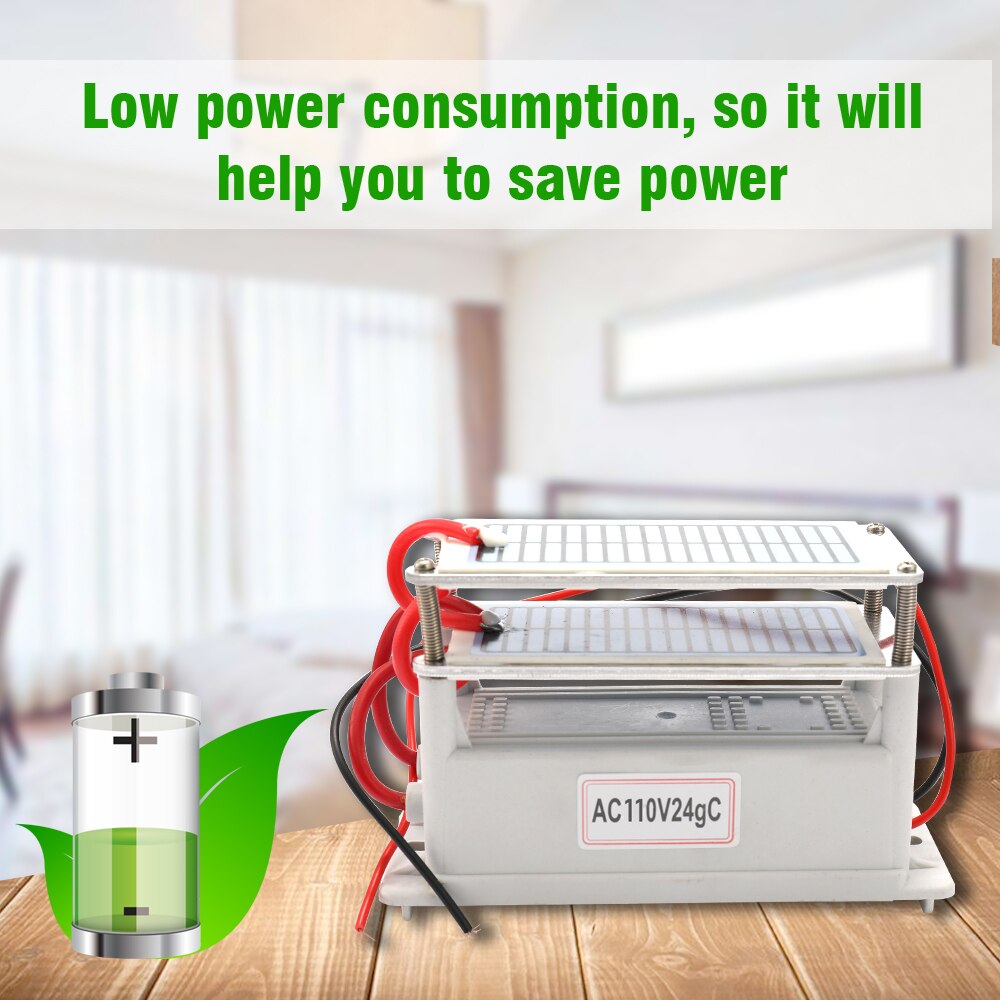 Portable Ceramic Ozone 24g Generator Long Life Two Ozone Tablets Integrated Plate Air Water Purifier Ozonizer Easy for DIY Use