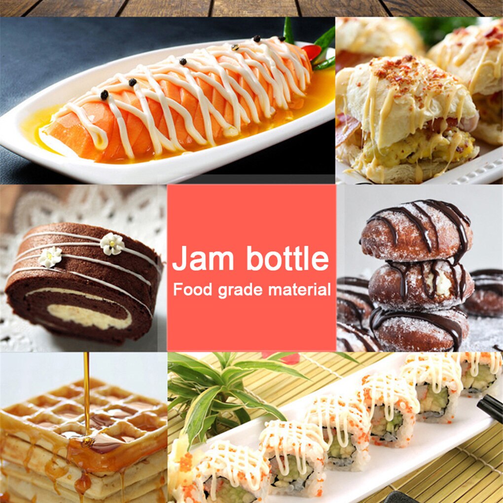 Sauce Dispenser Bottle Squeeze Squirt Condiment Bottles Home Kitchen Gadget Ketchup Mustard Mayo Sauces Olive Oil Bottles