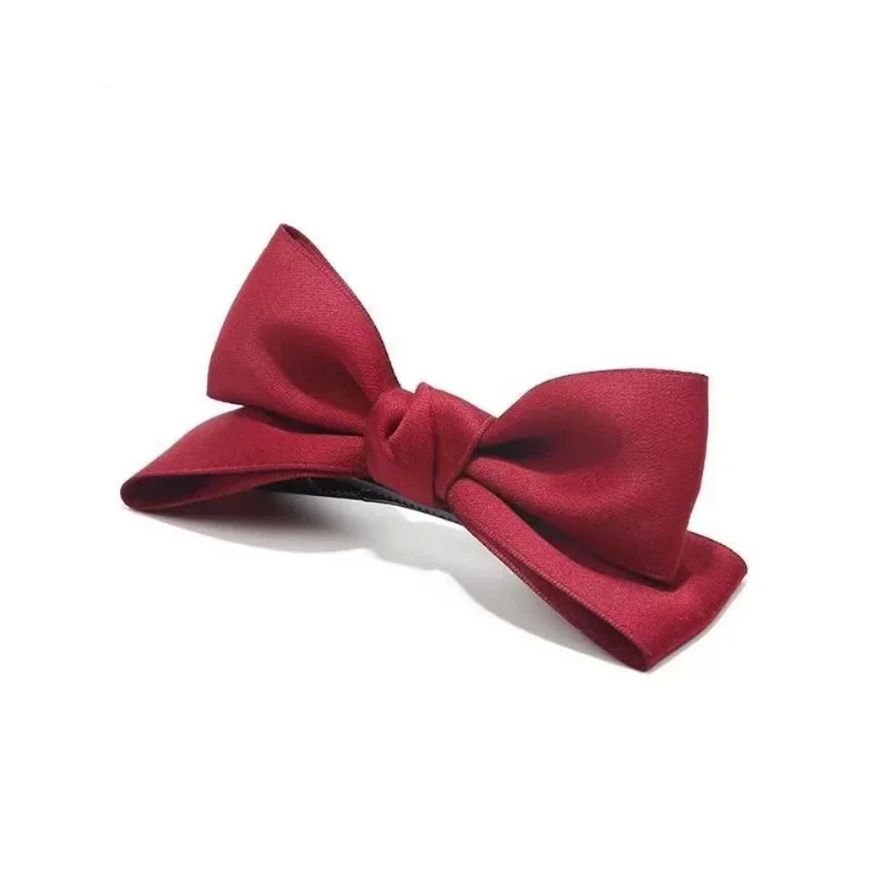 Horquillas coreanas 3D con lazo rojo para el pelo, pinzas para el pelo de princesa, pasadores de cinta, accesorios para el cabello a la para niñas y mujeres, novedad de 2023