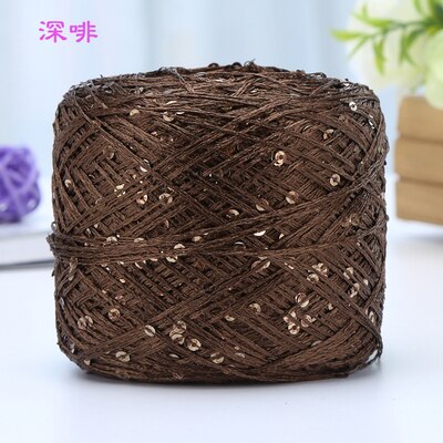 100g/ball Shiny Sequin Yarn Colorful Crochet Thin Thread Yarn for Hand Knitting Sweater Shawl Yarn DIY Crochet Hook Thread: 44