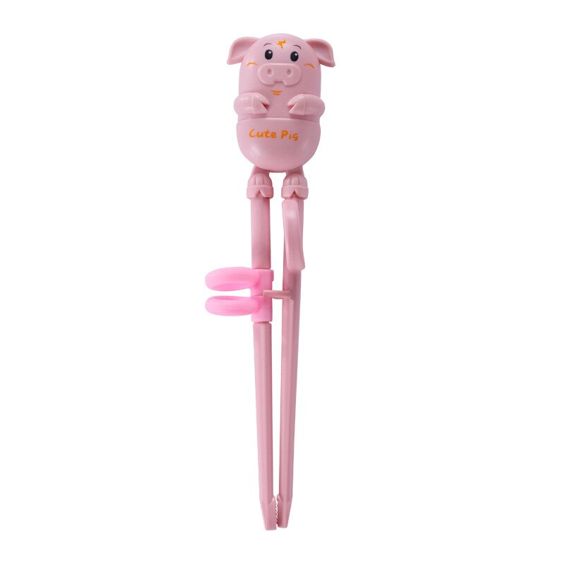 Baby servise sett barn redskap giraff spedbarn mat mat skje gaffel rustfritt stål småbarn servise bestikk gadgets: Rosa spisepinne