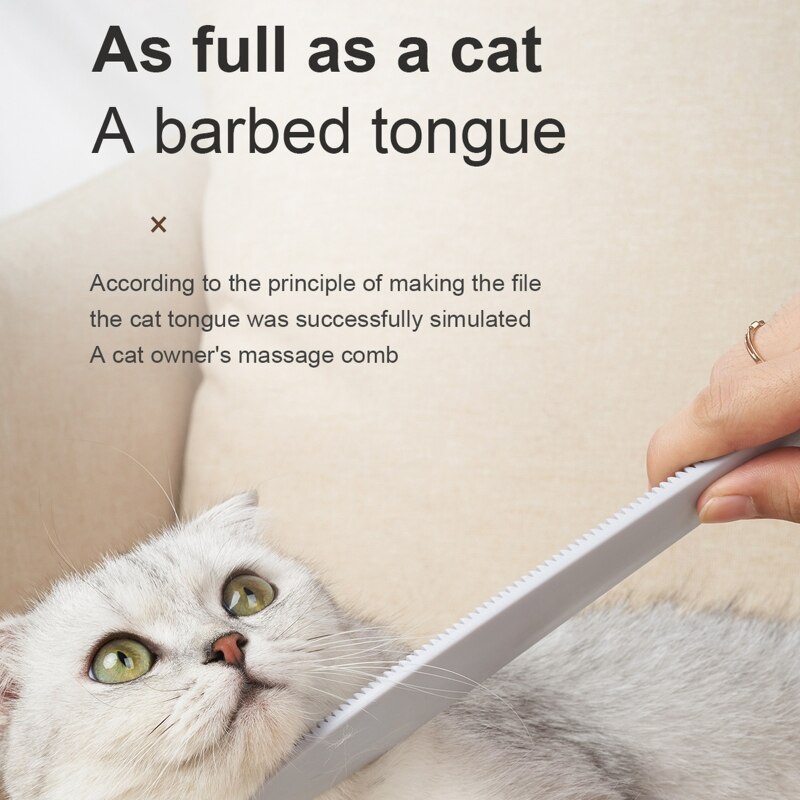 Slim Cat Tongue Brush Licking Brush Silicone Massage Brush Pet Grooming Brush Supplies Simulated Cat Tongue Brush Groomer