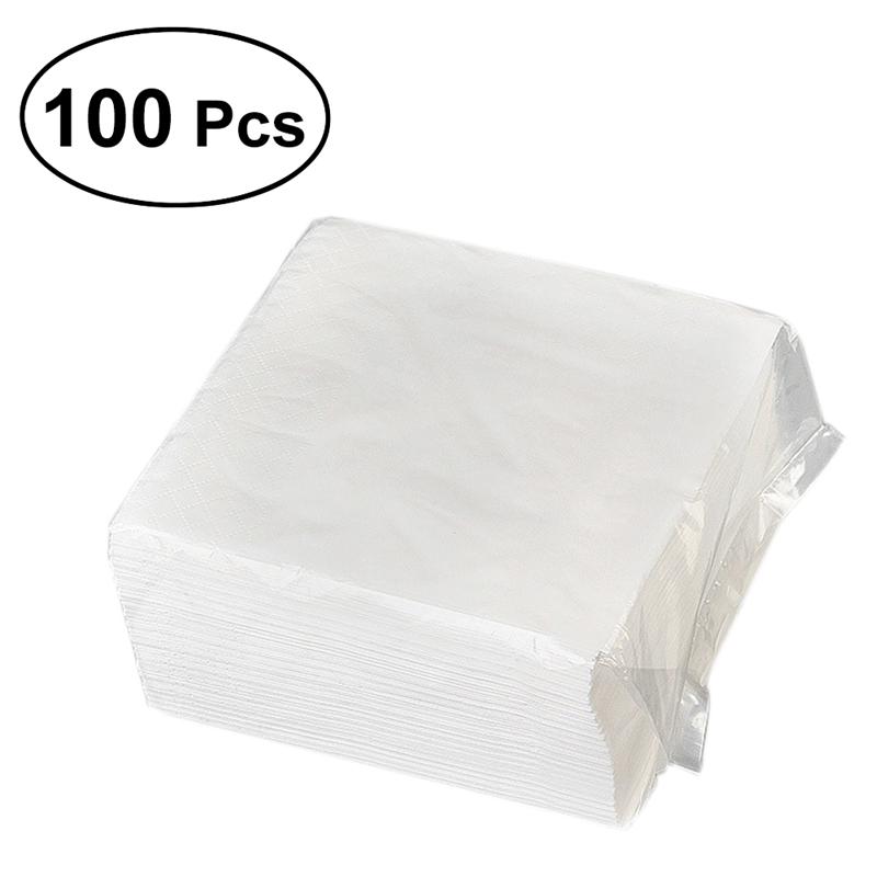 100 Pcs Wegwerp Servetten Effen 2-Laags Diner Servet Papier Servetten Drank Servetten Servies Leverancier