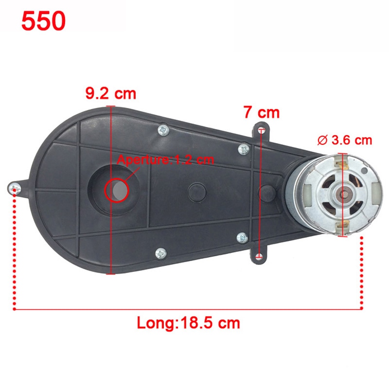 Boîte de vitesses de voiture électrique pour enfants avec moteur 12V DC, moteur de voiture pour enfants 550 et 390, moteur à grande vitesse pour voiture télécommandée