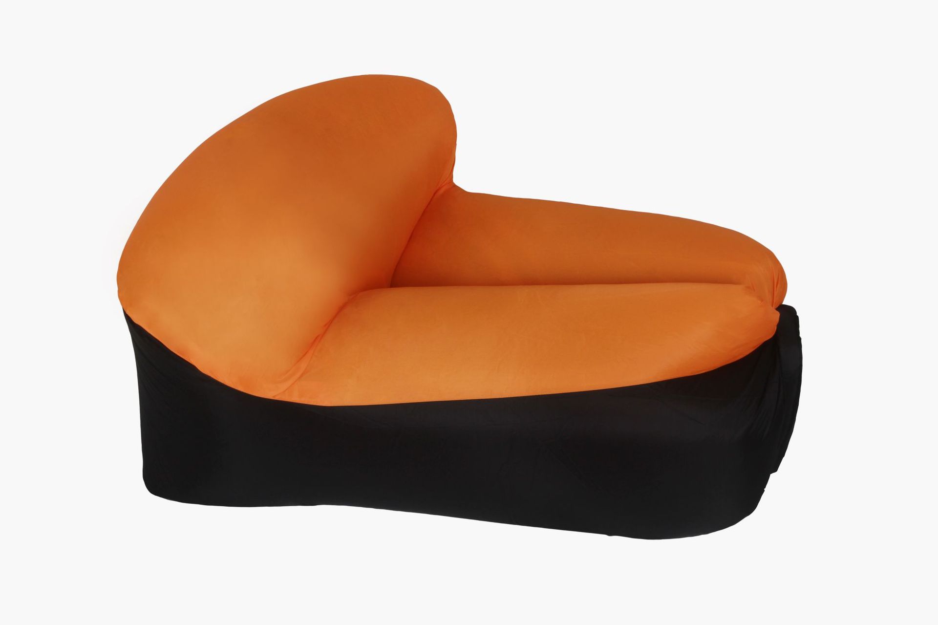 Smartlife bærbar oppustelig luftstol seng udendørs camping strand doven sofa vandtæt hurtig stof oppustelig camping taske: Orange