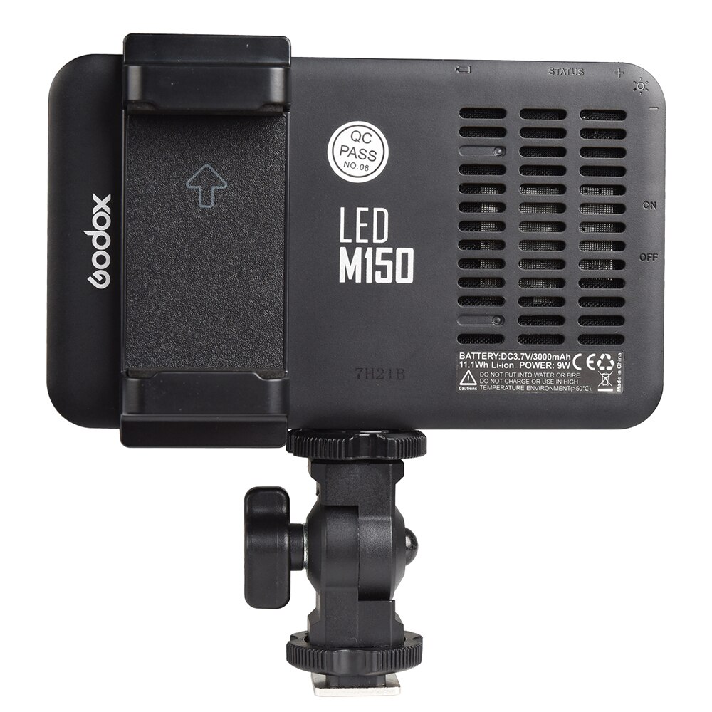 Godox LEDM150 5600K Mobile Phone LED Video Light Bright panel with In-built Battery Rechargeable Battery (USB Power Charge)