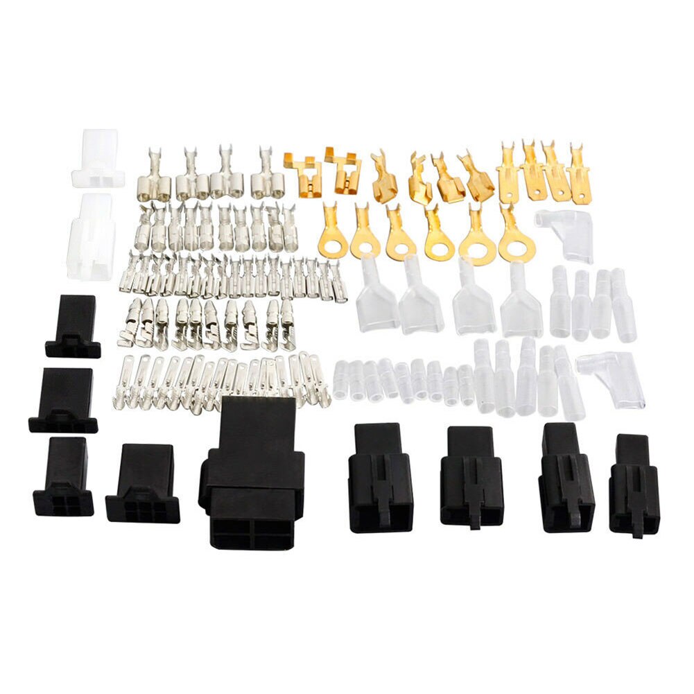 Motorcycle Electrical Wiring Harness Repair Kit Loom Plug Bullet Connectors