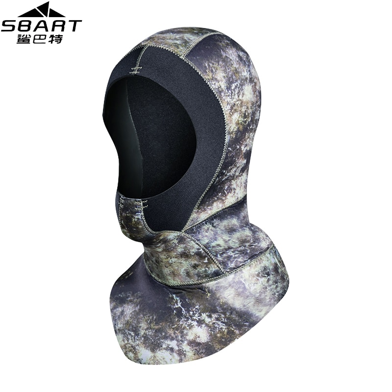 SBART 3mm Neoprene Diving Hood - Ear Protection Snorkel Swim Cap for Men Women