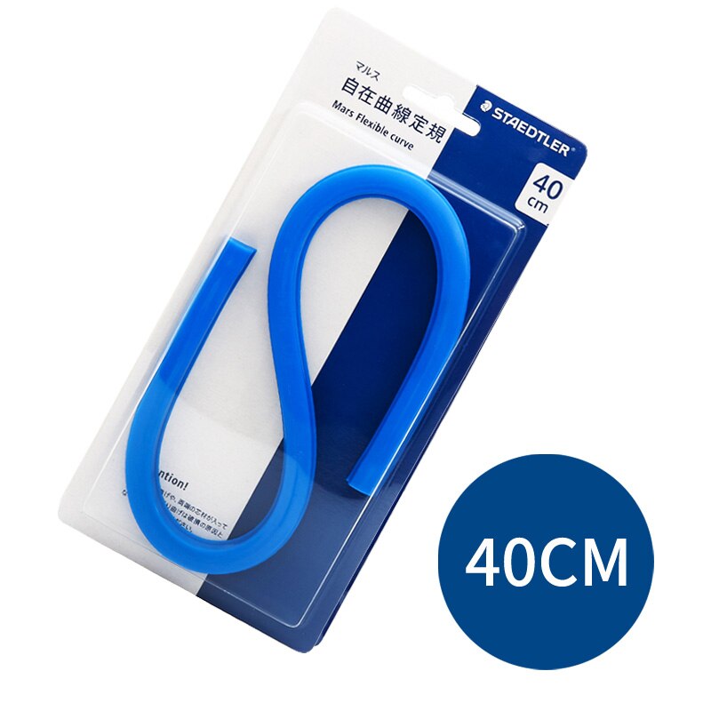Staedtler Mars-Regla curva Flexible 971 62 30/40/50/60cm, herramienta mecánica de dibujo, suministros para oficina y escuela