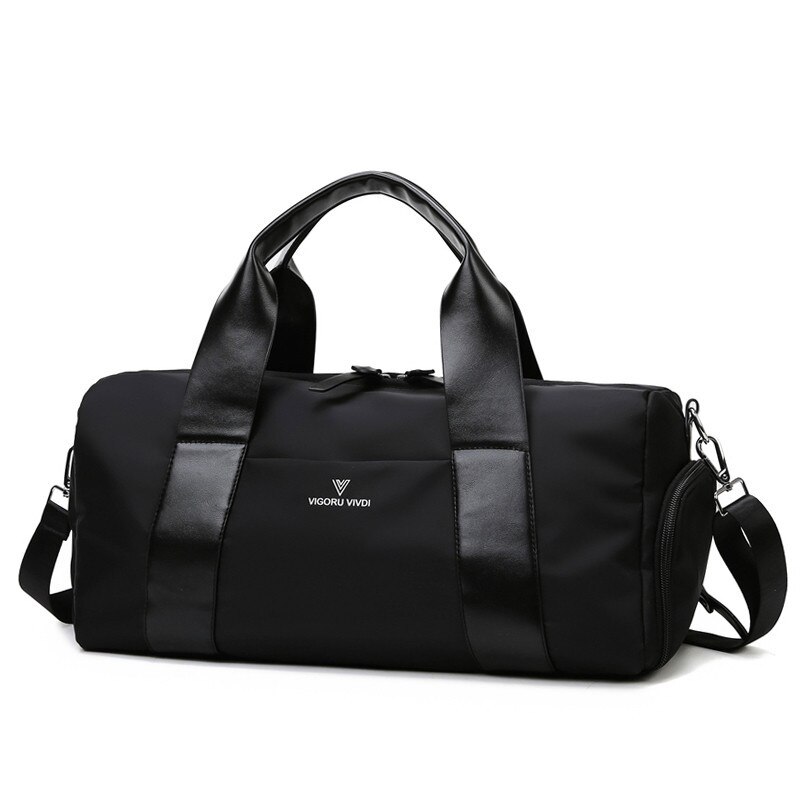 Stijl Sport Gym Handtas Voor Vrouwen Fitness Zwemmen Training Bag Vrouwelijke Tennistas Racket Tas Met Schoenen Pocket: Black