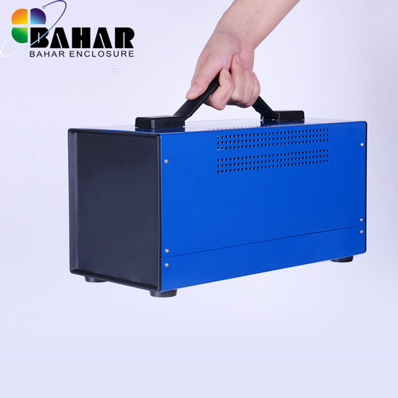 Iron enclosures for electronics project box DIY junction box iron amplifier enclosure housing instrument case with handle