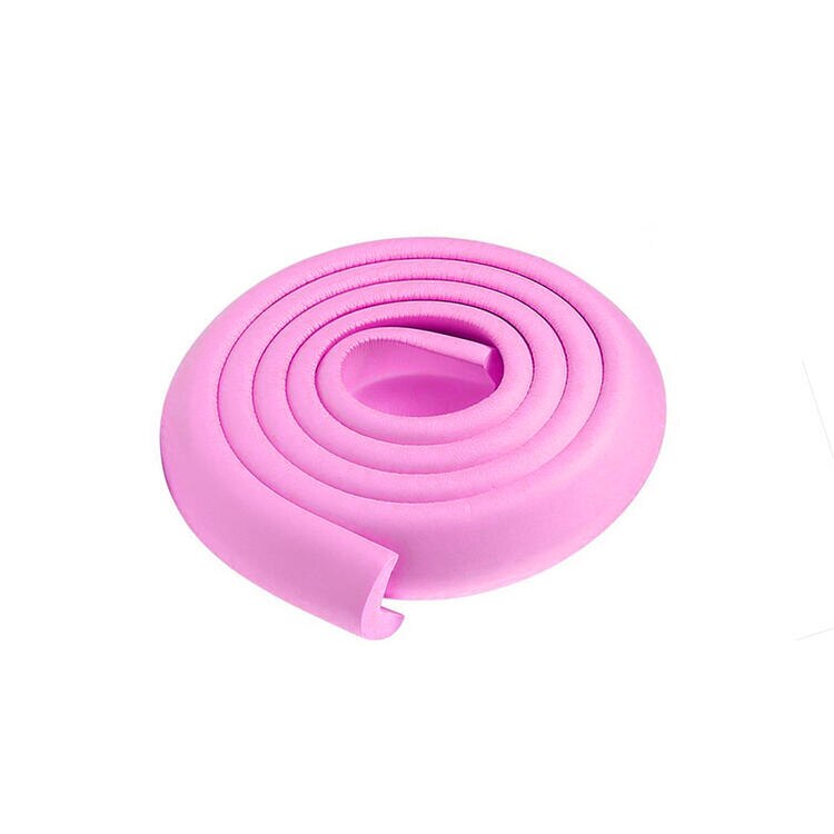 Cinta de seguridad para bebés, esquina con cojín de borde afilado, suavizante, Protector de parachoques, protección para niños, 2M: Rose Red