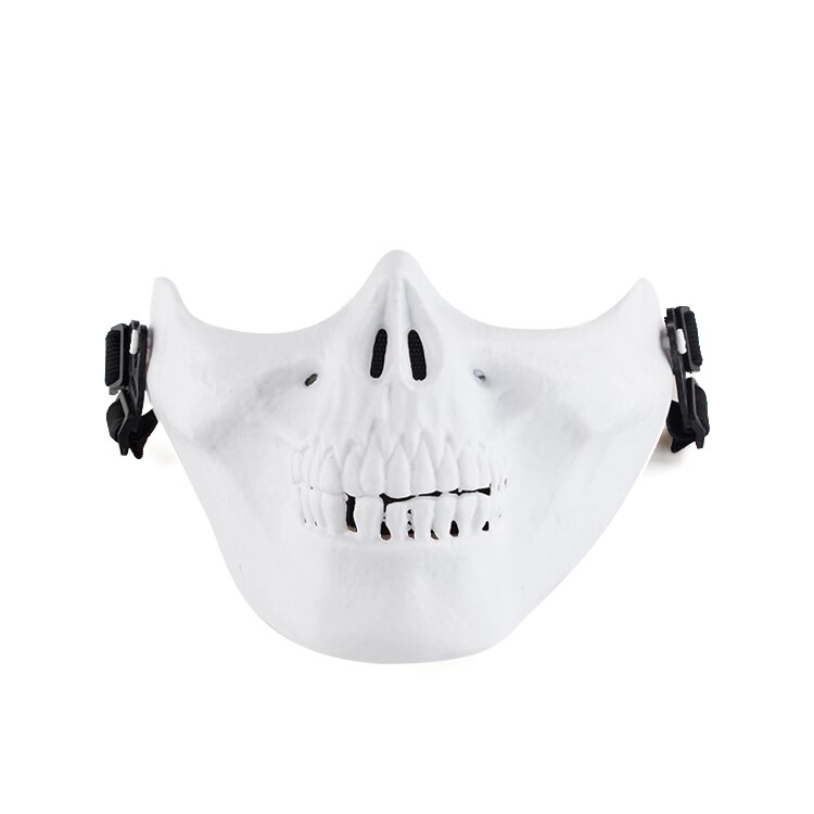 Emiraten M03 skelet Half Gezicht Maskers Schedel Skelet Masker Voor Halloween Dansen Rekwisieten Levert: White