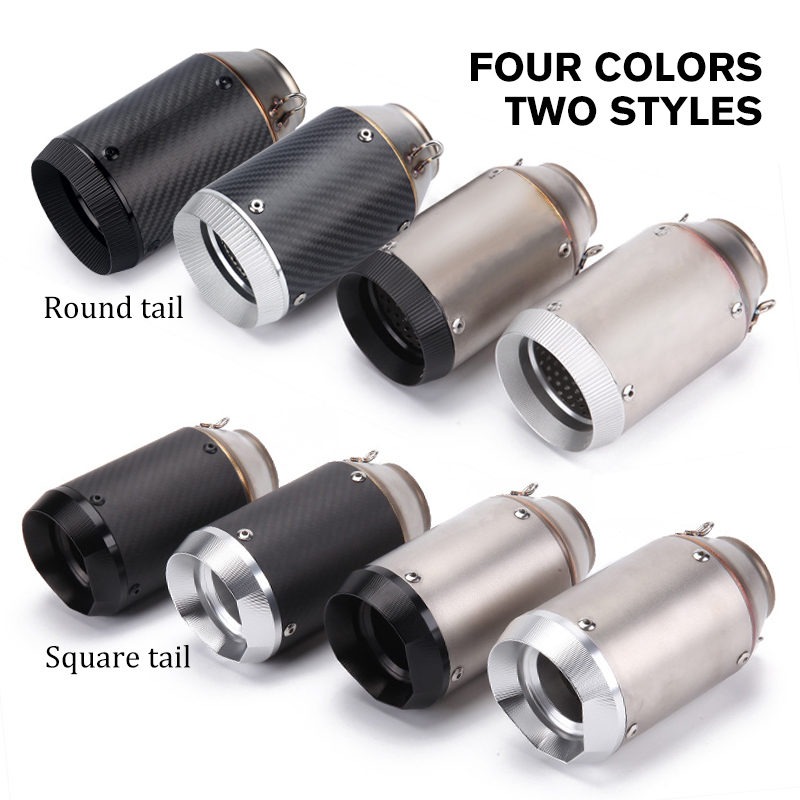 Tubo de escape para motocicleta, silenciador de fibra de carbono para Moto, silenciador Austin Universal para IKASAWAK AHAMAY 51MM innovador