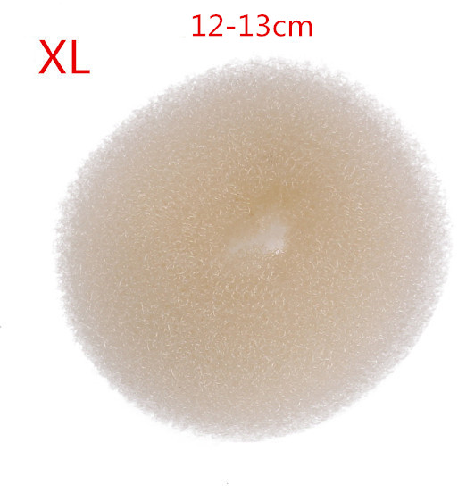 Creatore di panini per capelli Ciambella Spugna magica in schiuma Facile anello grande Strumenti per lo styling dei capelli Accessori per capelli stile capelli per le donne: Kaki scuro