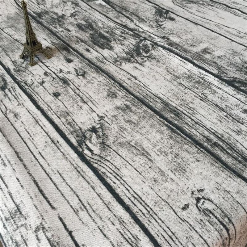 Wood Grain Printed Cotton Linen Fabric For Patchwork Handmade DIY Sewing Material For Tablecloth Pillowcover Photo Background