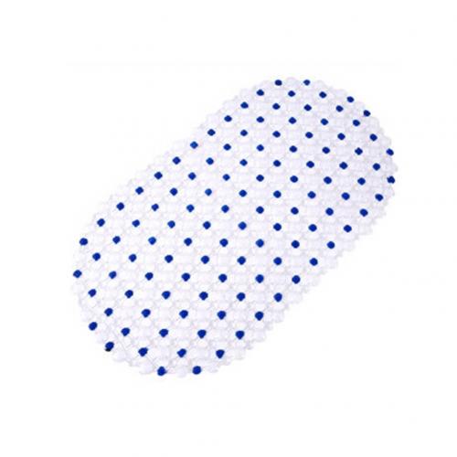 65x36cm Shower Bath Tub Clear Bubble Mat Safety Anti-slip PVC Floor Rug Carpet Bathroom Mat Set bathroom accessories household: Dark Blue