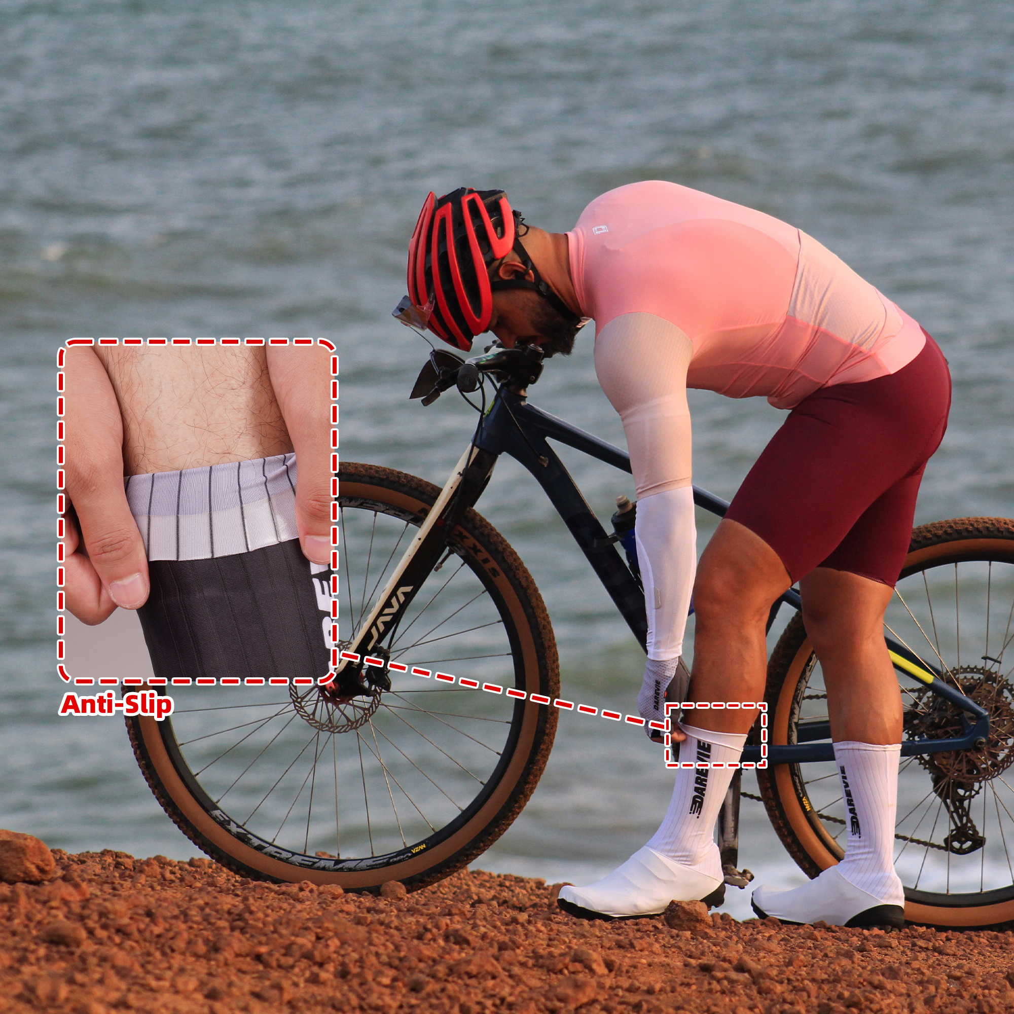 DAREVIE AERO Cycling Shoes Cover Anti-Slip Waterproof Aero Overshoes Cycling Windproof Aero Bike Shoes Cover Bicycle Accessories