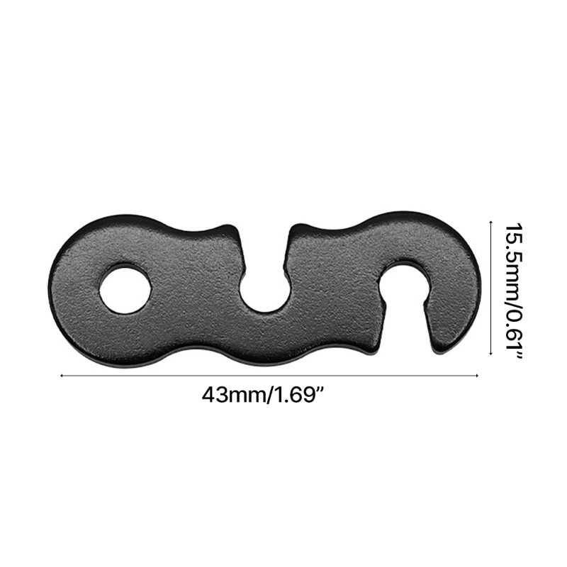 10 stk. bardunstrammere bardunsnorjustering aluminiumslegeringer vindrebspænde telt rebjustering til campingtelt