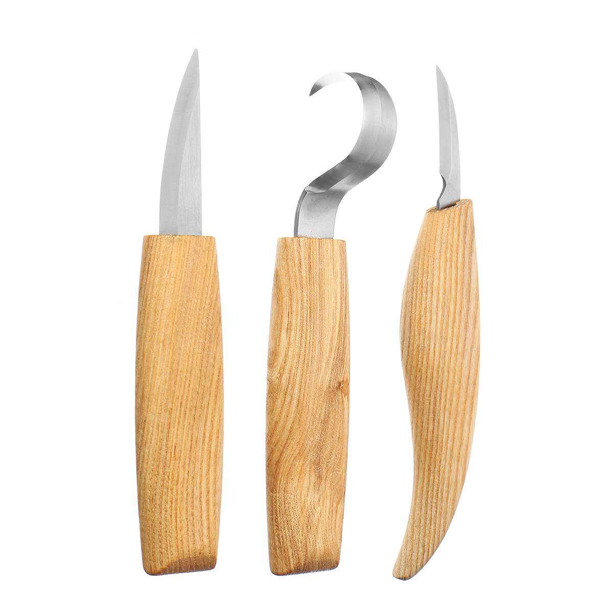 Woodcarving Cutter Set DIY Wood Hand Chisel Wood Carving Chip Knives for Woodworking Hand Tools: 3PCS Set