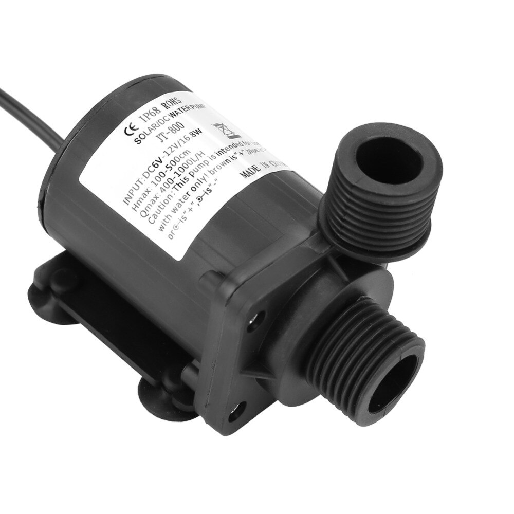 1Pcs Mini DC 12V Brushless Low Noise Boost Water Pump Boost Pump 800L / H Suitable For Solar Water Heater Fish boma