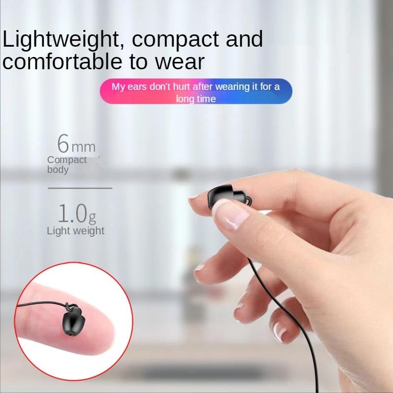 Schlaf Headset HiFi Weiche Silikon Seite Schlaf Schallschutz in Ohr praktisch Headset Mit Mikrofon Kabel