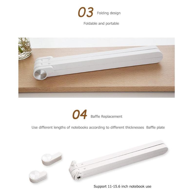 Adjustable Laptop Stand - Portable Notebook Holder for 11-15.6 Inch Laptops - Lightweight Angle Stand