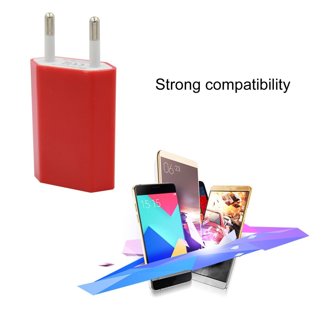 USB Cable Wall Travel Charger Power Adapter USB C 500ma Cable EU Plug Power Adapter Compatible Phone Pad Tablet Fast Charger