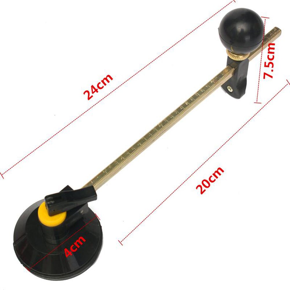 40cm glasskärare 6 hjulkompassar cirkulär skärning med sugkoppcirkel skärverktyg glasflaskskärare