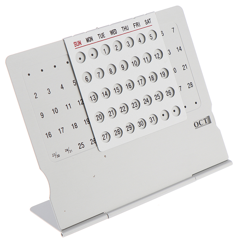 1 pieza nueva fabricación de Metal perpetuo único 100 años calendario perpetuo suministros de oficina