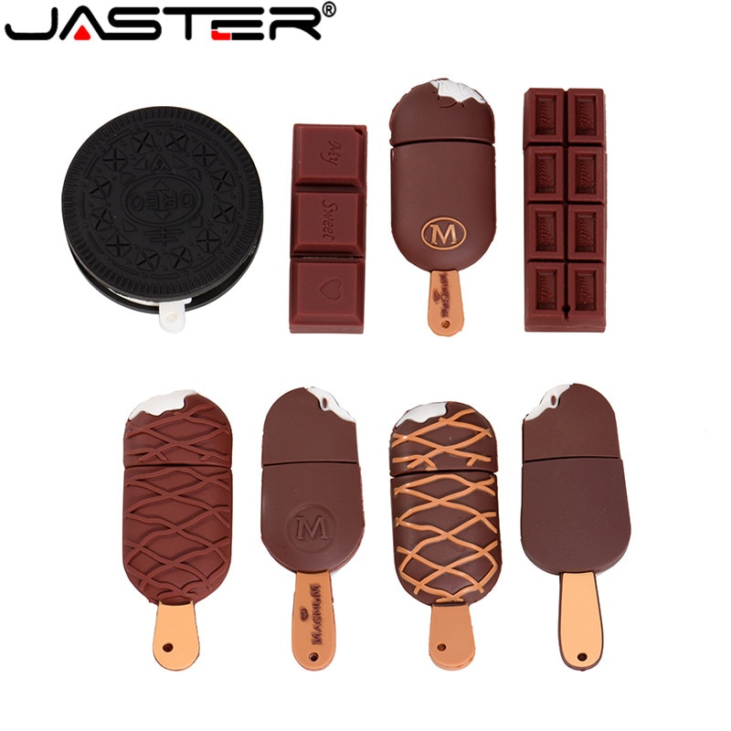 JASTER Biscuit kształt pamięć USB pendrive cukierki pendrive małe mini śmieszne pendrive 4GB 8GB 16GB 32GB 64GB cookie usb disk najlepszy prezent