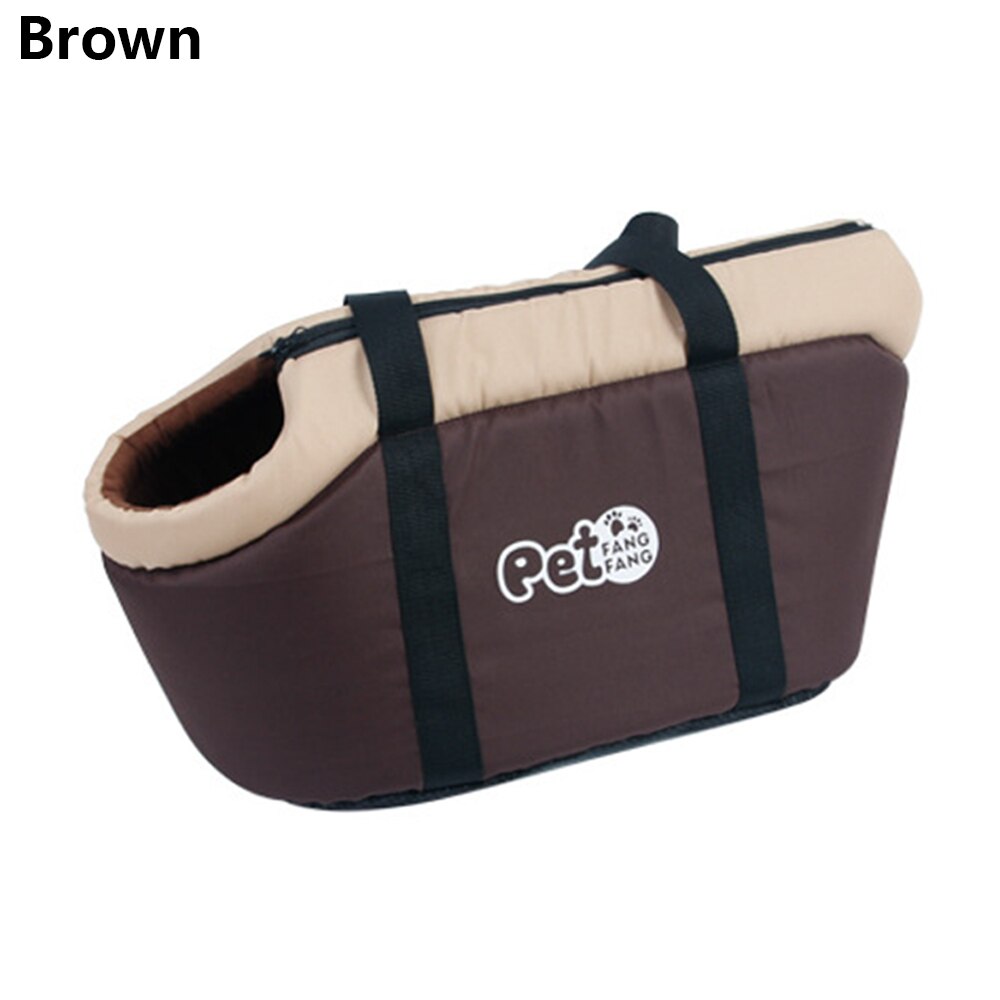 Mochila portamascotas para perros y gatos pequeños, producto de viaje al aire libre, para mascotas, Chihuahua, Pug, cachorro de Yorkshire Terrier: Brown / 38x20x25 cm