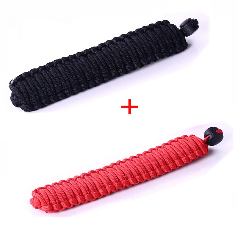 Cámara correa de mano para Canon EOS R5 R6 RP 5DII 5D3 5DIV 6DII 80D 90D 770D 800D 250D SL3 SL2 agarre Paracord trenzado pulsera: Black and Red
