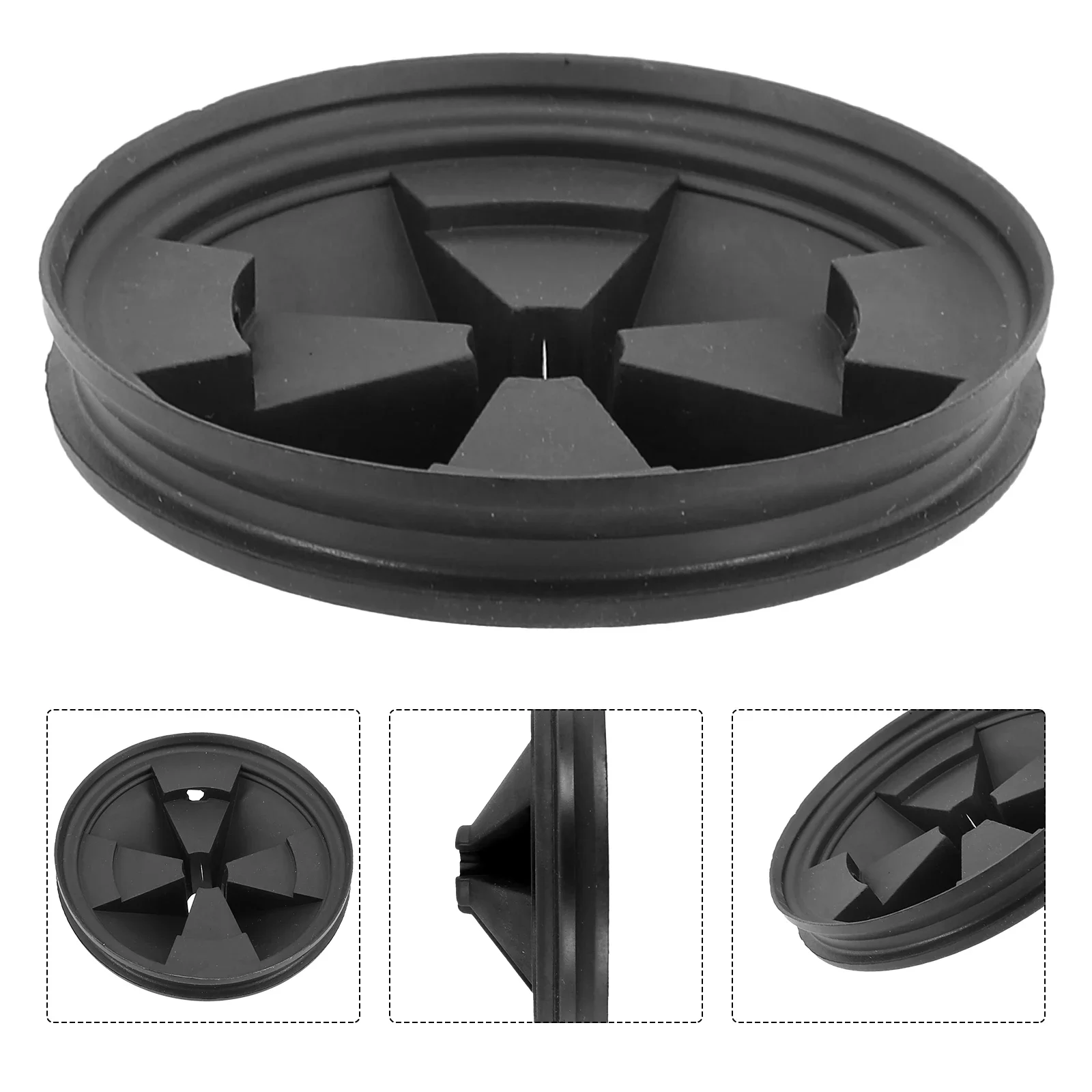 Disposal Splash Guard Garbage Stopper For Kitchen In Sink Erator Wastewater Plug Anti Clogging Black Rubber Removable 8.0x3.3cm