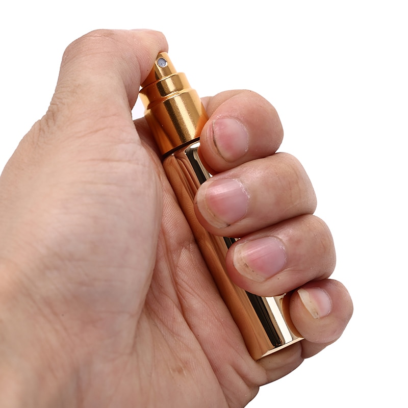 10Ml Mini Parfum Fles Verstuiver Navulbare Parfum Spray Fles Draagbare Reizen Aluminium Cosmetische Lege Spray Scent Pomp Tool